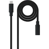 Nanocable 10.01.4501, 1 m, USB C, USB C, USB 3.2 Gen 2x2, 20 Gbit/s, Schwarz