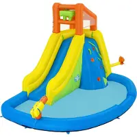 Bestway Aufblasbarer Wasserpark Pool 435x286x267cm - Spaß für Kinder und Garten 53478