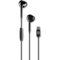 Cellularline Capsule USB-C Stereo-In-Ear-Headset mit Mikrofon, Kabelgebunden, Anrufe/Musik, 20 - 20000 Hz, 28 g, Kopfhörer, Schwarz