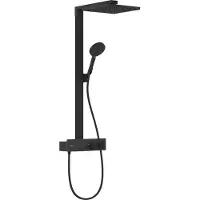 Hansgrohe Raindance E Showerpipe 300 1jet EcoSmart mit ShowerTablet 350, Mattschwarz