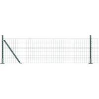 vidaXL Euro-Zaun mit Betonsockel 50 x 0,6 m PVC-beschichteter Stahl