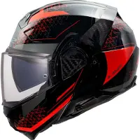 LS2 FF910 Advant II Astral Helm, schwarz/rot, XL (61/62)