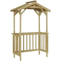 vidaXL Grillhütte 133,5 x 63 x 200 cm Imprägniertes Kiefernholz