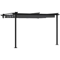 vidaXL Pavillon 300 x 300 x 200 cm Anthrazit Polyester