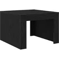 vidaXL Couchtisch Schwarz Eichen-Optik 50 x 50 x 35 cm Holzwerkstoff