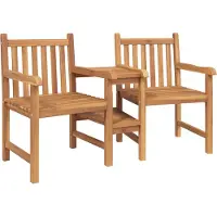 vidaXL Garten Gartenstühle 152 x 63 x 89 cm Massivholz Teak