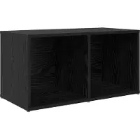 vidaXL TV-Schrankset 72 x 35 x 37 cm Schwarz Holzwerkstoff