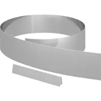 vidaXL Raseneinfassung 450 x 0,05 x 15 cm Verzinkter Stahl Silber