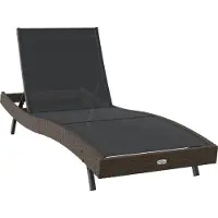 vidaXL Sonnenliege 197 x 70 x 82 cm Poly-Rattan