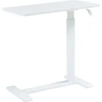 En.casa Höhenverstellbarer Laptoptisch 'Klirg' rollbar 66-92 x 68 x 36 cm Weiß