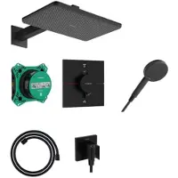 Hansgrohe Raindance Alive Q 210/340 1 jet Duschsystem, Kopfbrause softcube