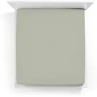 Bella Donna Topper Spannbetttuch La Piccola 100x200 cm | graugrün - grün
