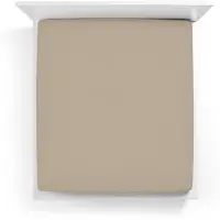 Bella Donna Topper Spannbetttuch La Piccola 200x200 cm | champagner - braun