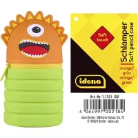 Idena Schlamper Soft Touch Silikon ausziehbar orange/grün