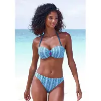 Vivance Bügel-Bandeau-Bikini mit Zierperlen
