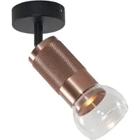 QAZQA - Modern Moderner Deckenspot Dark Bronze Verstellbar - Veerle I Wohnzimmer I Schlafzimmer - Metall Rund - LED geeignet GU10