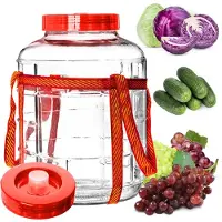Kadax Glasbehälter für Wein, Gurken, Einlegen von Kohl, 30 l, großer Ballon