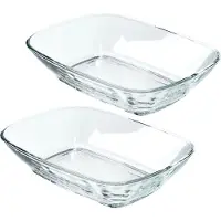 Kadax Glas Salatschüssel 230ml Snackschale 2 Stk