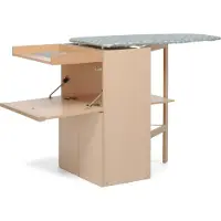 Foppapedretti LoStiro, Bügelbrett in Originalgröße, Aluminium, Baumwolle, Polyester, Trocken- & Dampfbügeleisen, Metallisch, Weiß, Einfarbig, Grau, Weiß