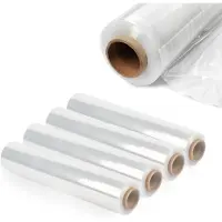 Kadax Packfolie "Chas", transparente Stretchfoliev, 300x50 cm Plastikfolie, 4er set