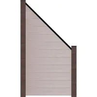GROEN & JANSSEN Abschlusselement GroJa Flex Stecksystem ohne Pfosten 90x180/90 sand