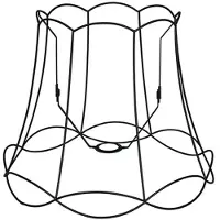 QAZQA Metall Lampenschirm schwarz 45/36 - Granny Frame