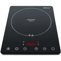 Steba Ultra-flaches Induktionskochfeld, Robuste durchgängige Glas-Keramik-Oberfläche, Mobil einsetzbar, Touch Control, 8 Leistungsstufen, Timerfunktion
