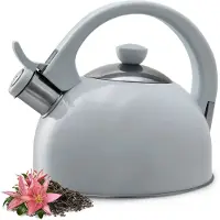 Kadax Induktionskessel Gas mit Pfeife 1,7 l traditionell
