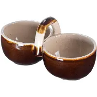 Kadax Snackschalen-Set 2x600ml aus Steingut