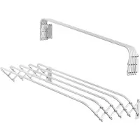 Kadax klappbarer Wäscheständer für Waschraum, platzsparender Wäschetrock-ner aus Metall (100cm)