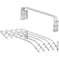 Kadax klappbarer Wäscheständer für Waschraum, platzsparender Wäschetrock-ner aus Metall (60cm)