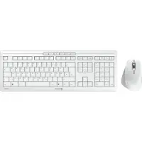 Cherry STREAM DESKTOP COMFORT, Kabellos, RF Wireless, Scherenschalter, QWERTZ, Weiß, Maus enthalten