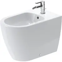 Duravit Stand-Bidet ME by Starck BACK-TO-WALL m ÜL m HLB 370x600mm 1 Hahnloch weiß WG weiß
