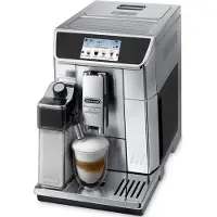 De'Longhi Delonghi ECAM 656.85.MS Vollautomatische Espressomaschine, Edelstahlgehäuse, Touchscreen, Zeitschaltuhr, Integriertes Mahlwerk, Milchaufschäumer, Wasserfilter
