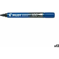 Pilot Permanent Marker 100 Textmarker 1 Stück Blau Feine Spitze