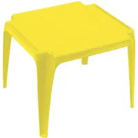 Progarden Kinder-Stapeltisch gelb 50 x 50 cm Vollkunststoff, Monoblock, stapelbar