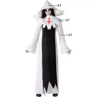 Atosa Zombie Nun Damenkostüm