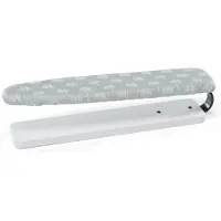 Foppapedretti LoStiramaniche, Ärmelbügelbrett, Aluminium, Baumwolle, Polyester, Trocken-Bügeleisen, Schwarz, Grau, Weiß, Abbildung, Grau, Weiß