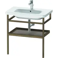 Duravit Handtuchhalter DURASTYLE 440x740mm m Abl. bas matt/nussbaum mass