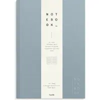 Mayland-Burde A/S Burde Notizbuch Textil hellblau liniert A4