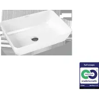 Kaldewei Aufsatzwaschbecken CAYONO 52 x 35,5 cm alpinweiß glänzend Emailliert mit Beschichtung 913506003001