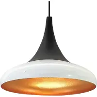 Bamyum Pendelleuchte Paladin Metall Ø35cm, Weib Modern Hängelampe