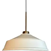 Bamyum Pendelleuchte Asletl Ø35 cm, Industrial Weiß-Weiß Metall Hängelampe