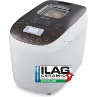 Medion Brotbackautomat "MD 12040, 20 Backprogramme, 3 Bräunungssufen, doppelter Knethaken", 20 Programme, 950 W, Bis zu 1600g Fassungsvermögen, Warmhaltefunktion, ILAG Beschichtung