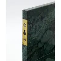House Doctor Marr Regal grün Marmor Breite 50 cm - , Grün, für Wohnzimmer, Marmor, Landhaus / Rustikal