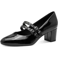 Marco Tozzi Damen Riemchenpumps mit zwei Riemen und Metallösen 2-22439-45, Größe:37 EU, Farbe:Mehrfarbig
