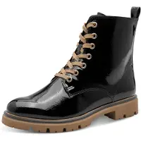 Marco Tozzi Schnürstiefel Schwarz in Gr. 40