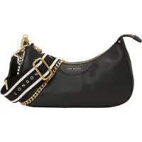 Ted Baker Umhängetasche Schultertasche Essiy Webbing Leather Crossbody Bag Black schwarz