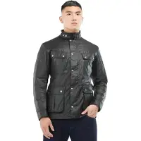 Barbour für Herren. MWX2140 Duke Tourer Jacke schwarz (M), Lässig, Baumwolle, Kurzarm