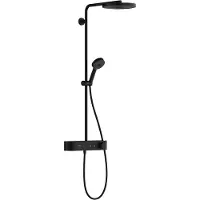 Hansgrohe Pulsify S Showerpipe 260 1jet EcoSmart mit ShowerTablet Select 400, Mattschwarz